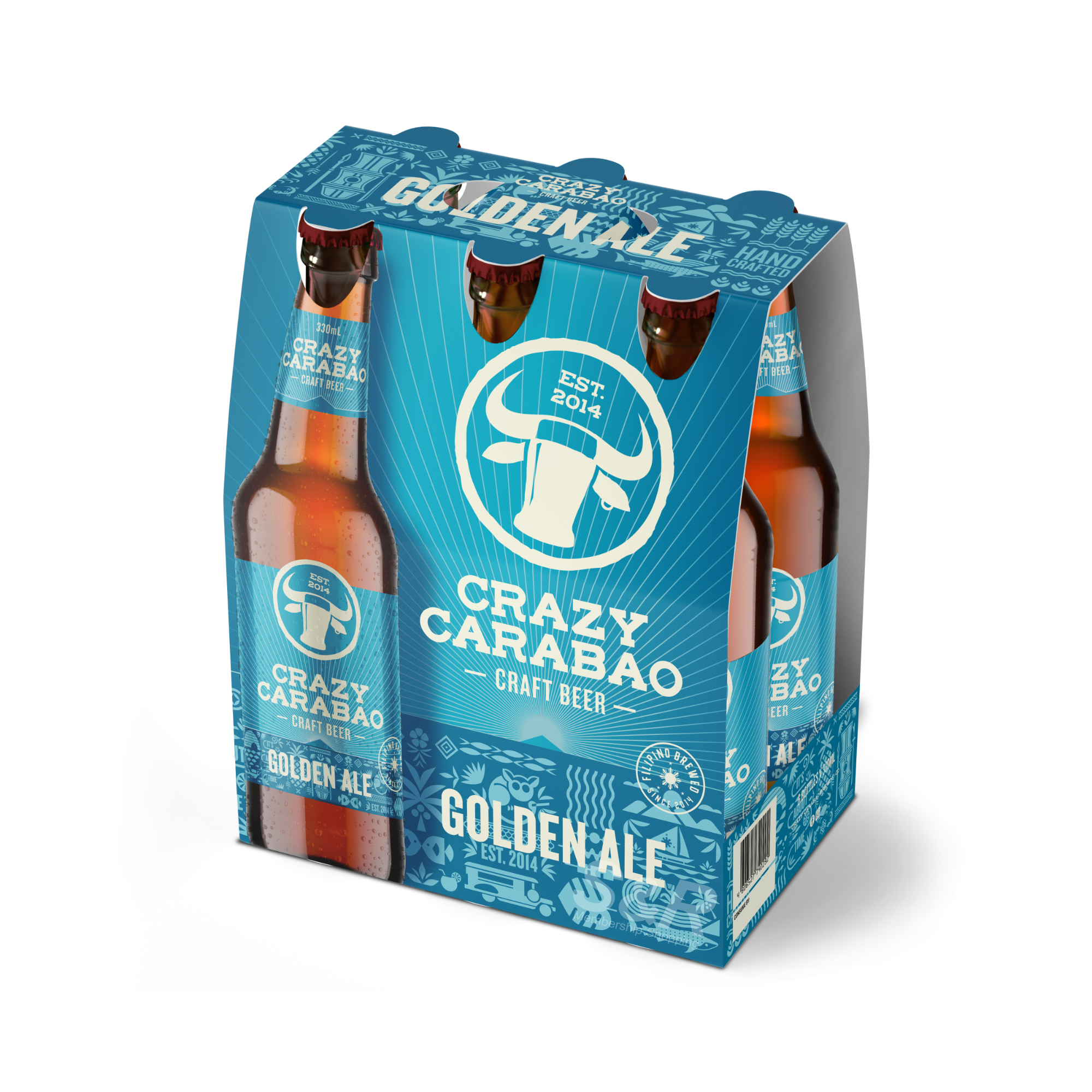 Crazy Carabao Golden Ale Craft Beer (330mL x 6pcs)